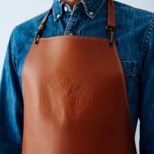 Leather Apron with Embossed Logo