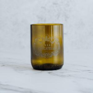 Amber Recycled Wine Bottle Glasses