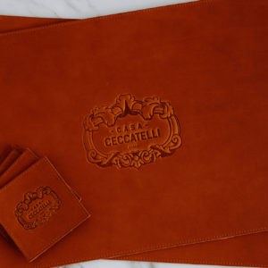 Debossed Leather Placemats